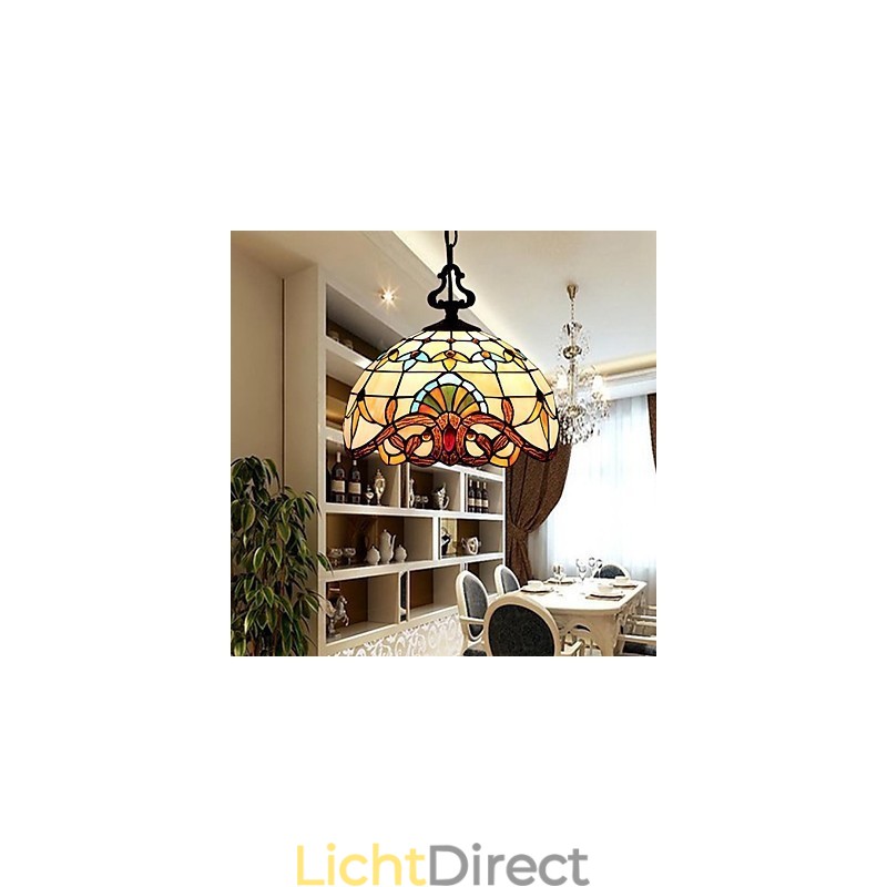 1 Meter Europese Pastorale Lamp Creatieve Kunst Glas Kleine Hanglamp