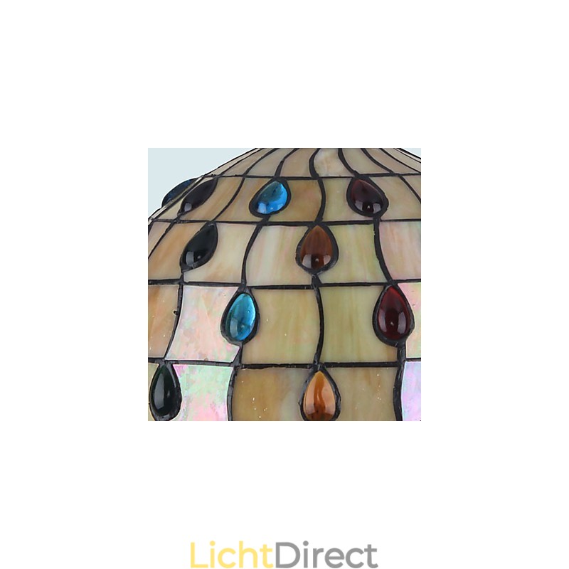 Europese landelijke creatieve kunsten Gebrandschilderde kroonluchter Herstellen van oude manieren Lamp Licht