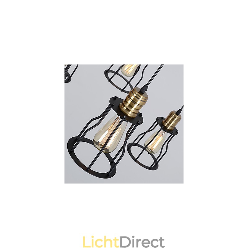 Vintage Edison Multiple Verstelbare DIY Plafondlamp Hanglamp Kroonluchter Moderne Chic Industriële Eetkamer