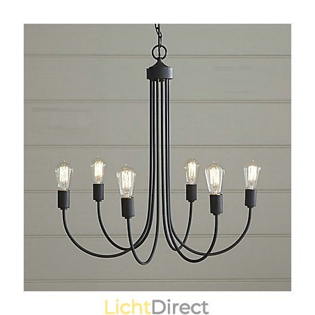 Landelijke schilderij metalen kroonluchter