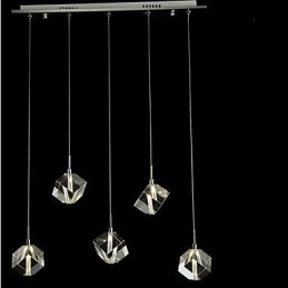 Mode Kristallen Lamp Vijf Hoofd Kristallen Hanglamp