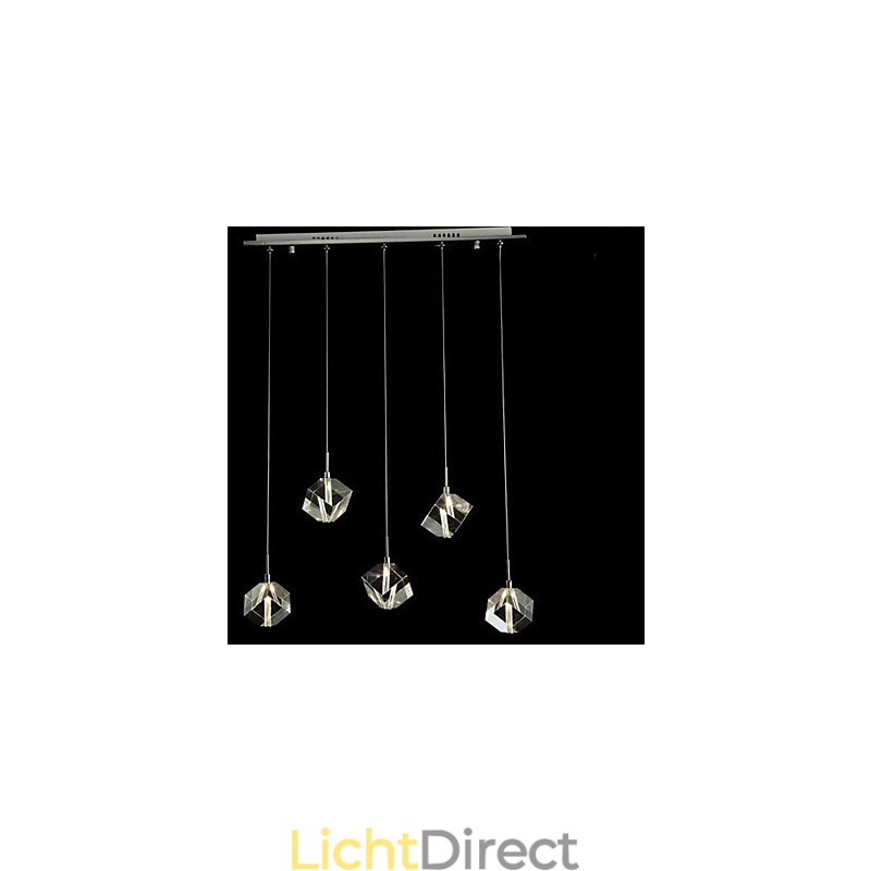 Mode Kristallen Lamp Vijf Hoofd Kristallen Hanglamp