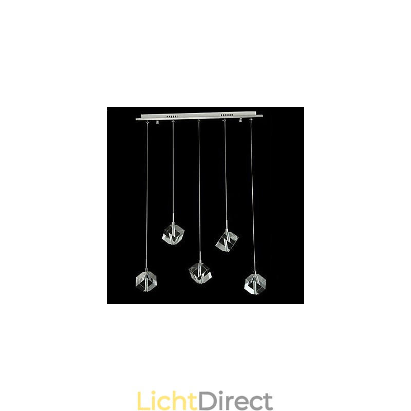 Mode Kristallen Lamp Vijf Hoofd Kristallen Hanglamp