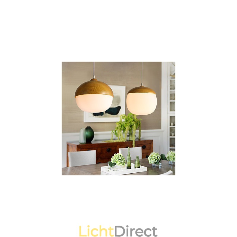 Nordic Contracted Mushroom Creative Nuts Enkele Kop Glazen Kroonluchter Lamp Licht