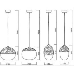 Nordic Contracted Mushroom Creative Nuts Enkele Kop Glazen Kroonluchter Lamp Licht