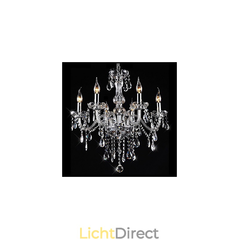 Traditionele klassieke vintage kristal gegalvaniseerde kristallen kroonluchter