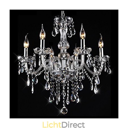 Traditionele klassieke vintage kristal gegalvaniseerde kristallen kroonluchter