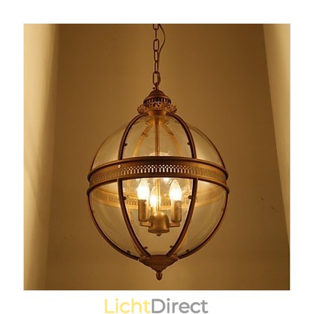 IJzeren bronzen kroonluchterlamp glas IJzeren bronzen kroonluchterlamp glas