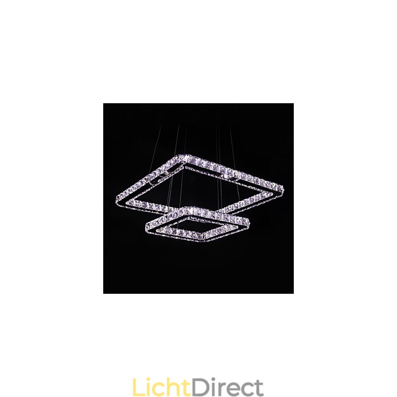 Moderne, eigentijdse kristallen metalen hanglamp