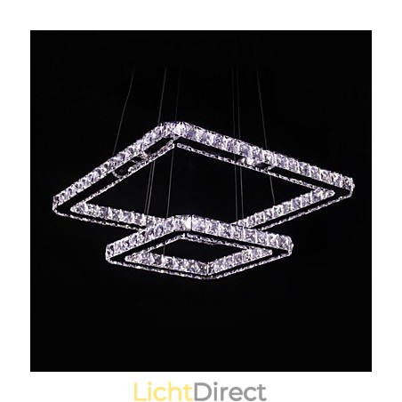 Moderne, eigentijdse kristallen metalen hanglamp Moderne, eigentijdse kristallen metalen hanglamp
