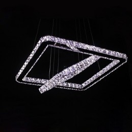 Moderne, eigentijdse kristallen metalen hanglamp
