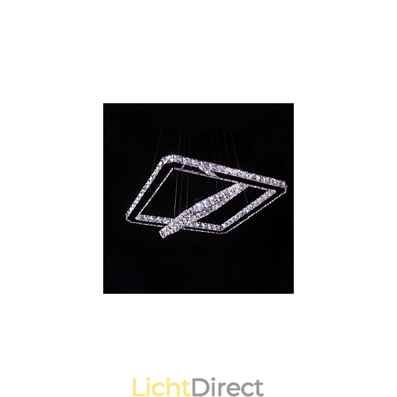 Moderne, eigentijdse kristallen metalen hanglamp