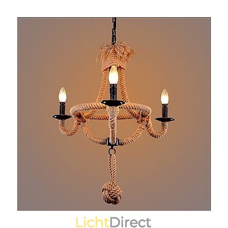 Traditionele klassieke rustieke lodge vintage retro landelijke schilderij metalen kroonluchter