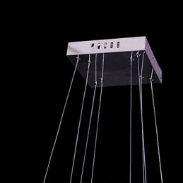 Moderne, eigentijdse kristallen metalen hanglamp