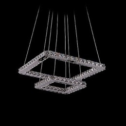 Moderne, eigentijdse kristallen metalen hanglamp