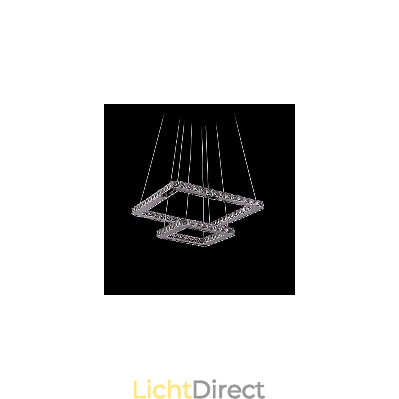 Moderne, eigentijdse kristallen metalen hanglamp
