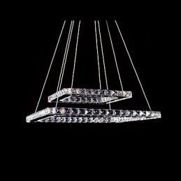 Moderne, eigentijdse kristallen metalen hanglamp