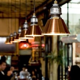 Vintage landelijke metalen hanglamp