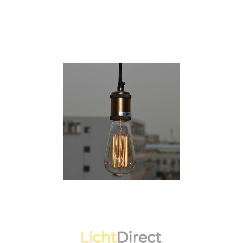 Traditionele klassieke vintage mini-stijl gegalvaniseerde hanglamp