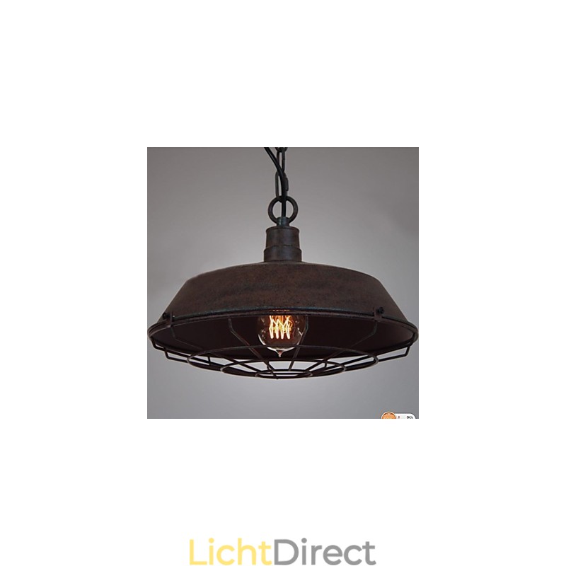 1-lichts vintage metalen hanglamp