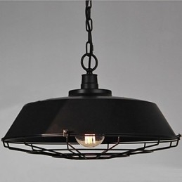 1-lichts vintage metalen hanglamp