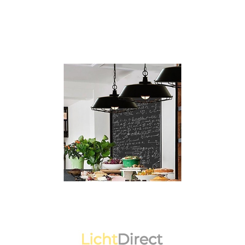 1-lichts vintage metalen hanglamp