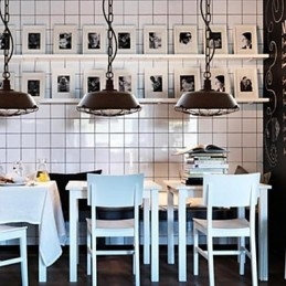 1-lichts vintage metalen hanglamp
