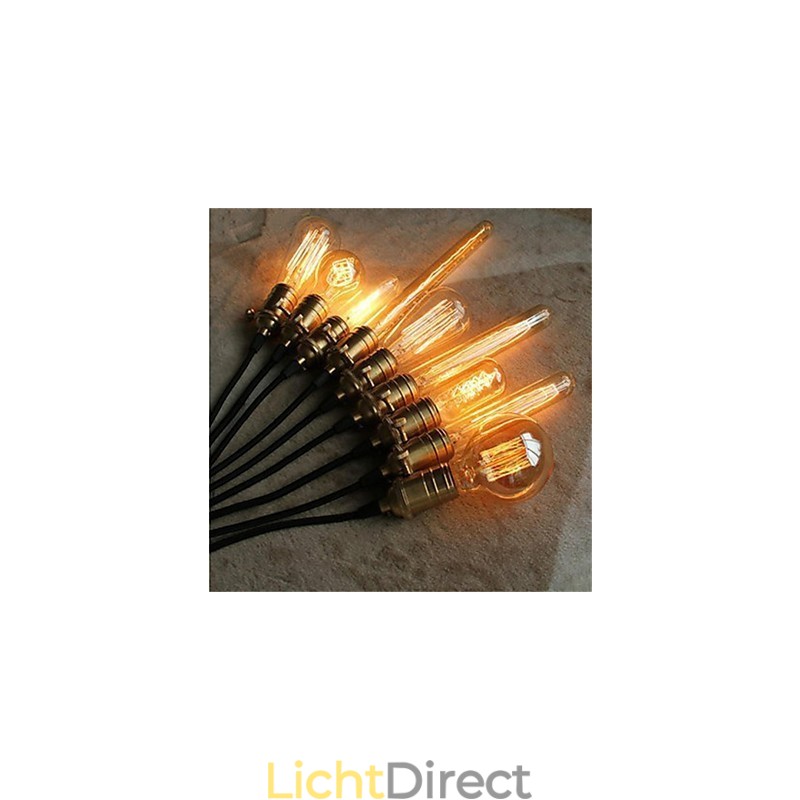 Amerikaanse Retro Minimalistische Enkele Koperen Kroonluchterlamp