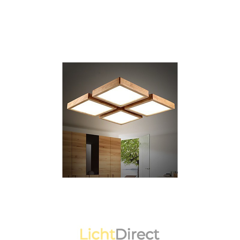 Moderne eigentijdse landelijke mini-stijl andere houten bamboe hanglamp
