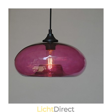 Moderne karakteristieke hanglamp met 1 lamp en transparante kap Moderne karakteristieke hanglamp met 1 lamp en transparante kap