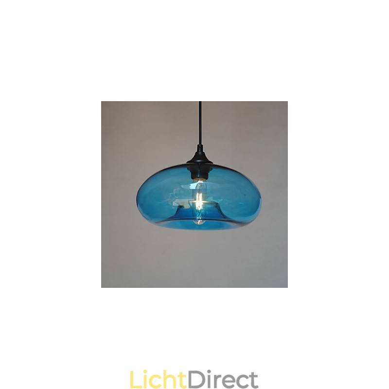 Moderne karakteristieke hanglamp met 1 lamp en transparante kap