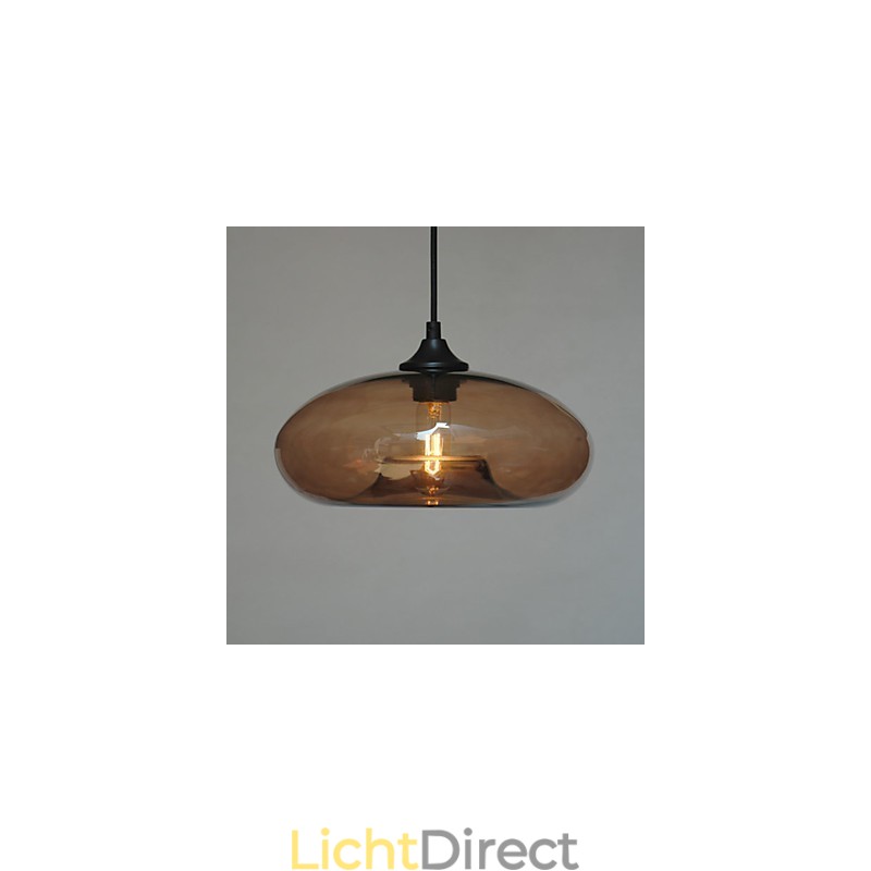 Moderne karakteristieke hanglamp met 1 lamp en transparante kap