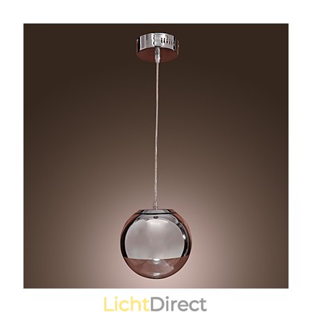 Moderne, eigentijdse Globe Mini-stijl Chromen metalen hanglamp Moderne, eigentijdse Globe Mini-stijl Chromen metalen hanglamp