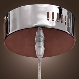 Moderne, eigentijdse Globe Mini-stijl Chromen metalen hanglamp