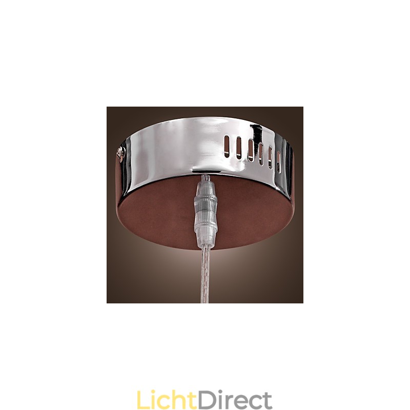 Moderne, eigentijdse Globe Mini-stijl Chromen metalen hanglamp