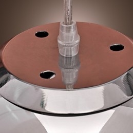 Moderne, eigentijdse Globe Mini-stijl Chromen metalen hanglamp