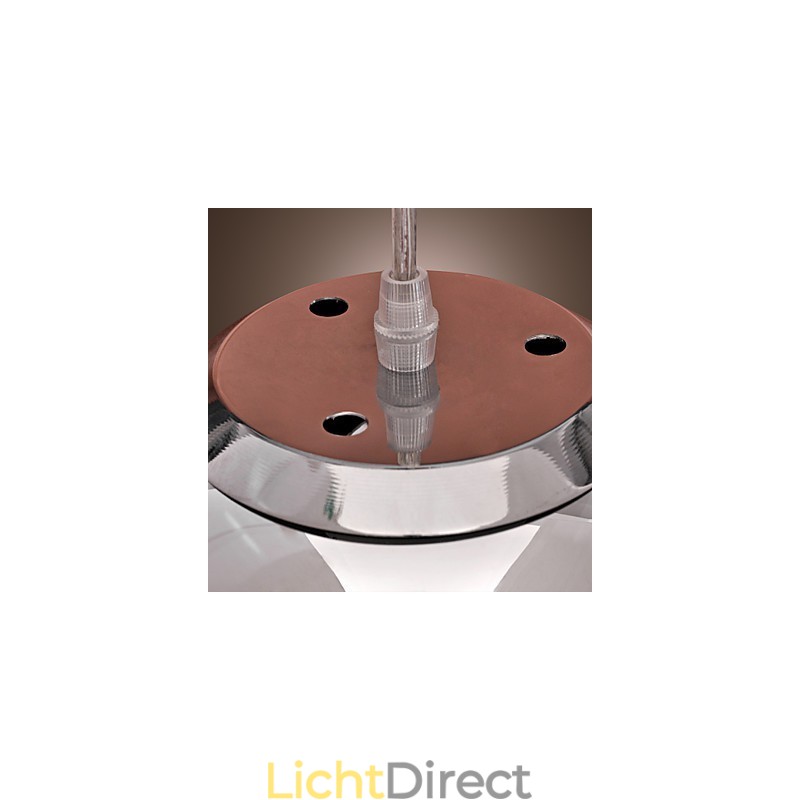 Moderne, eigentijdse Globe Mini-stijl Chromen metalen hanglamp