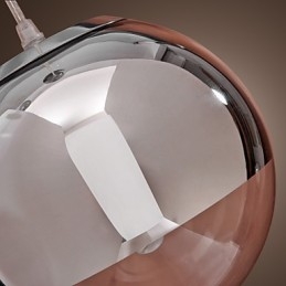 Moderne, eigentijdse Globe Mini-stijl Chromen metalen hanglamp