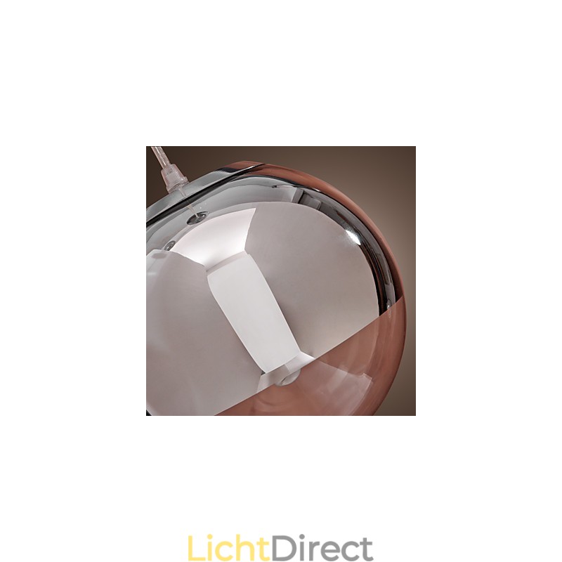 Moderne, eigentijdse Globe Mini-stijl Chromen metalen hanglamp