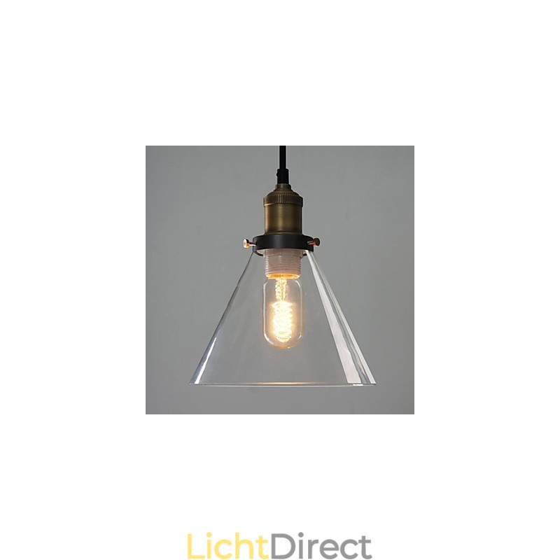 Traditionele klassieke vintage kom mini-stijl schilderij metalen hanglamp