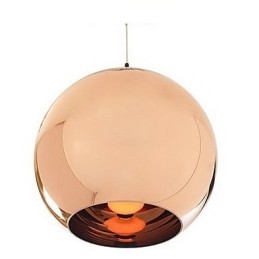 Creatieve eenvoudige glazen Nordic retro galvaniserende bolvormige hanglamp