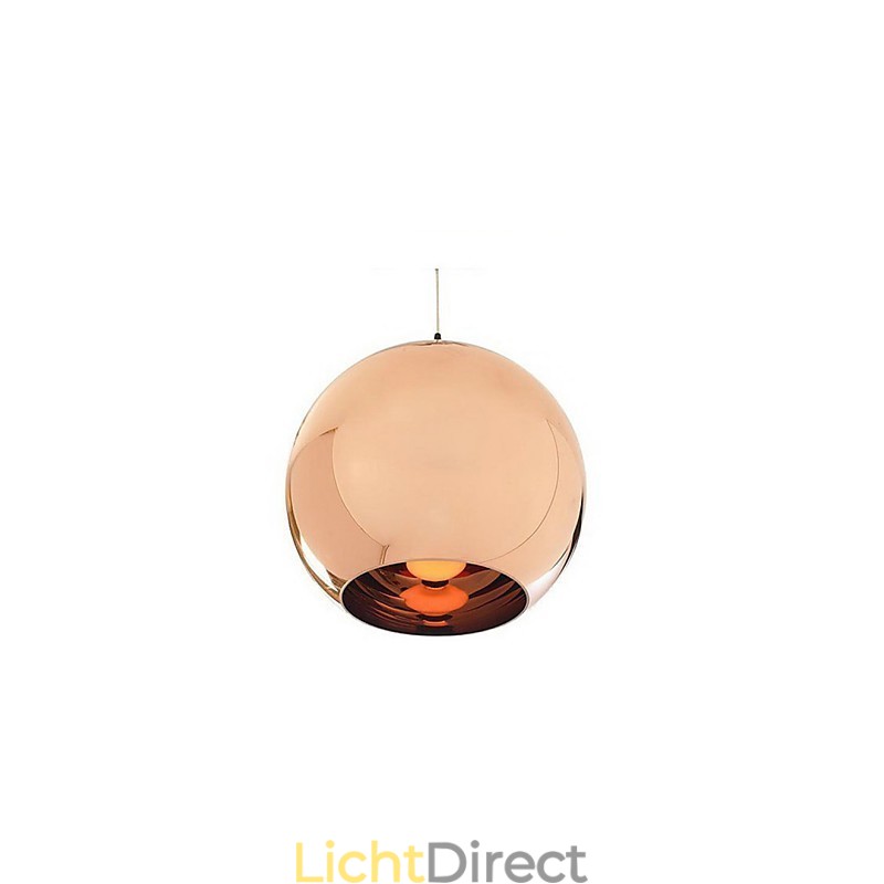 Creatieve eenvoudige glazen Nordic retro galvaniserende bolvormige hanglamp