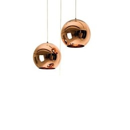 Creatieve eenvoudige glazen Nordic retro galvaniserende bolvormige hanglamp
