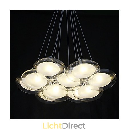 Moderne, eigentijdse hanglamp van chroommetaal Moderne, eigentijdse hanglamp van chroommetaal