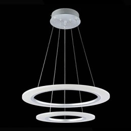 Moderne hanglamp plafond hangende kroonluchter lamp armaturen met 2 ringen