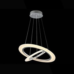 Moderne hanglamp plafond hangende kroonluchter lamp armaturen met 2 ringen