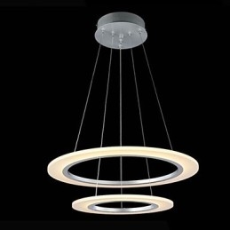 Moderne hanglamp plafond hangende kroonluchter lamp armaturen met 2 ringen