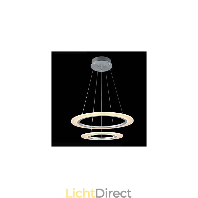 Moderne hanglamp plafond hangende kroonluchter lamp armaturen met 2 ringen