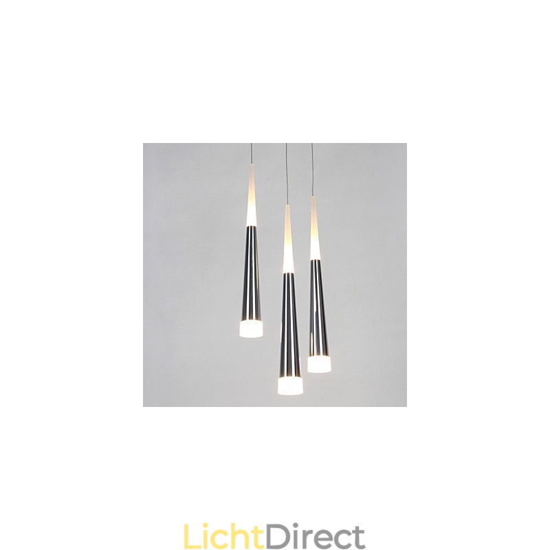 Drievoudige hanglamp moderne eigentijdse eetkamer kinderen metalen ronde luifel