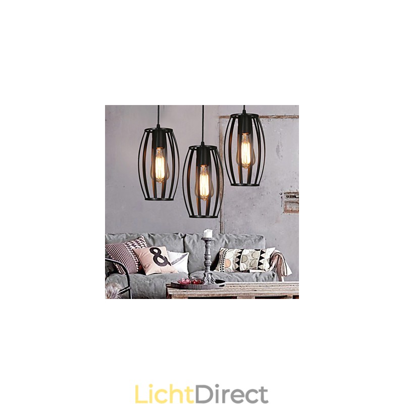 Creatieve Loft Herstelt Oude Manieren Enkelvoudige Kop Smeedijzeren Kroonluchter Lamp